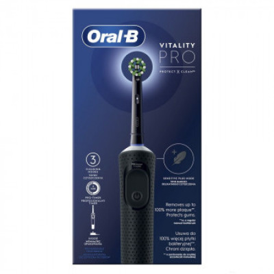 Зубная щетка Braun Oral-B Vitality D100 Pro Protect X Clean CrossAction Black (D103.413.3)