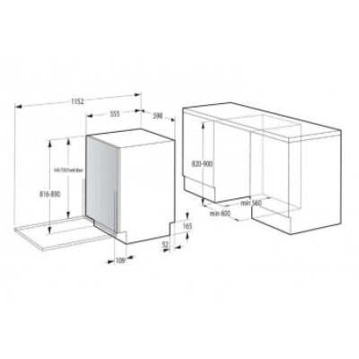 Посудомийна машина вбудована Gorenje GV 693 C61AD