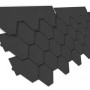 Битумная черепица NEXLER Gont 800 Trapez графит, упаковка 3 м2