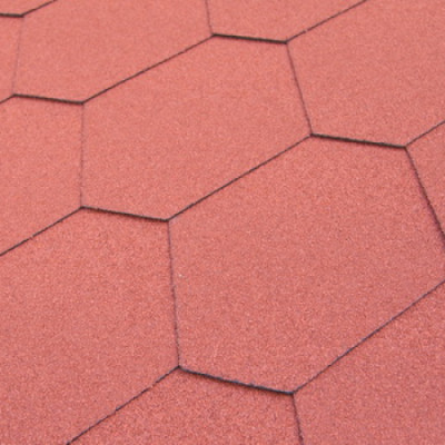 Битумная черепица NEXLER Gont 800 Trapez красный, упаковка 3 м2