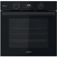 Духова шафа Whirlpool електрична, 71л, A+, дисплей, конвекція, телескопічні напрямні, пара, чорний