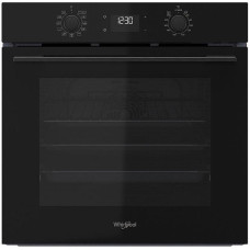 Духова шафа Whirlpool електрична, 71л, A+, дисплей, конвекція, телескопічні напрямні, чорний