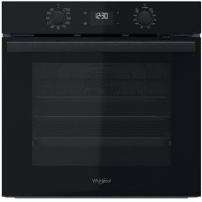 Духова шафа Whirlpool електрична, 71л, A+, дисплей, конвекція, телескопічні напрямні, чорний