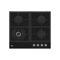 Варильна поверхня Beko газова, 60см, чавун, чорний