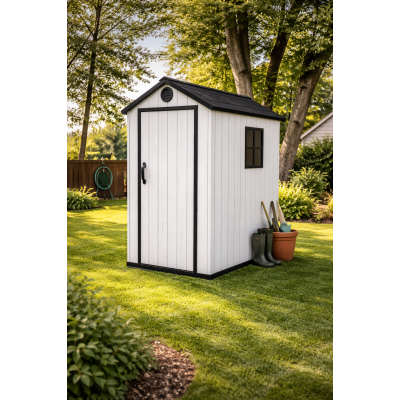 Пластиковий садовий госпблок (сарай) з вентиляцією та вікном 2240 × 1470 × 1970 мм