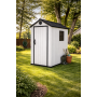 Пластиковий садовий госпблок (сарай) з вентиляцією та вікном 2240 × 1470 × 1970 мм