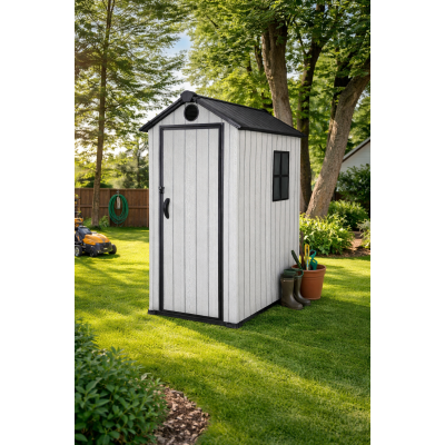 Пластиковий садовий госпблок (сарай) з вентиляцією та вікном 2240 × 1470 × 1970 мм