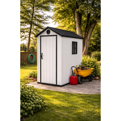 Пластиковий садовий госпблок (сарай) з вентиляцією та вікном 2240 × 1470 × 1970 мм