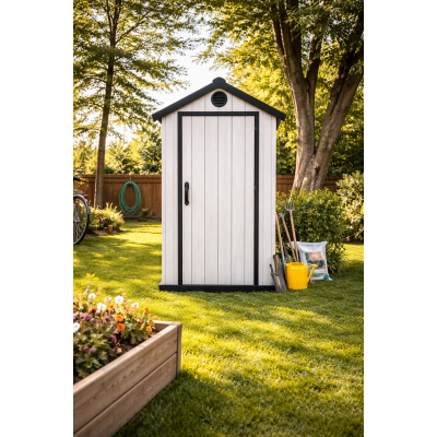Пластиковий садовий госпблок (сарай) з вентиляцією та вікном 2240 × 1470 × 1970 мм