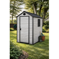 Пластиковий садовий госпблок (сарай) з вентиляцією та вікном 2240 × 1470 × 1970 мм