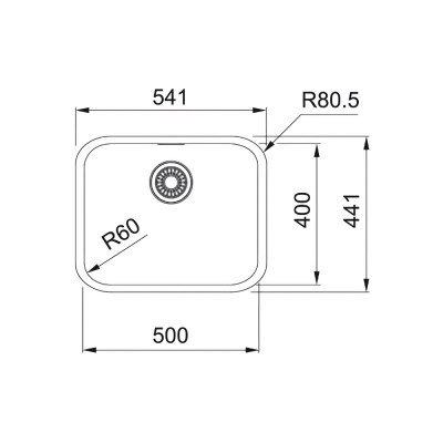 Кухонная мойка FRANKE Smart SRX 110-50 (122.0703.300)