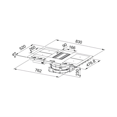 FRANKE Mythos FMY 839 HE. Індукційна варильна поверхня + Витяжка (340.0679.889)