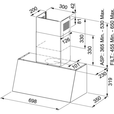 Вытяжка FRANKE Trendline Plus BK 70 (321.0536.200)
