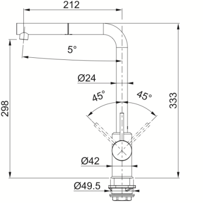Смеситель FRANKE Sirius