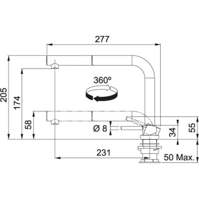 Смеситель FRANKE Active Window Pull Out (115.0486.978)