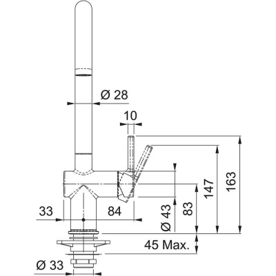 Смеситель FRANKE Active J