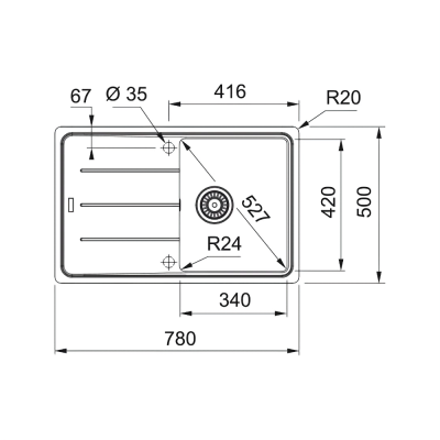 Кухонная мойка FRANKE Basis BFG 611-78