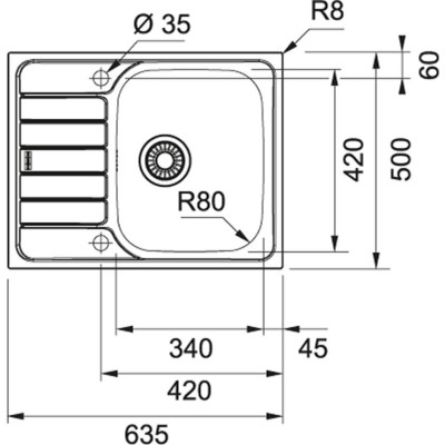 Кухонна мийка FRANKE Spark SKL 611-63 (101.0598.808)
