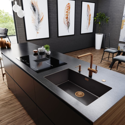 Кухонна мийка FRANKE Mythos Masterpiece BXM 210/110-40-50-68 (Антрацит)