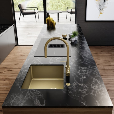 Кухонна мийка FRANKE Mythos Masterpiece BXM 210/110-40-50-68 (Золотий)