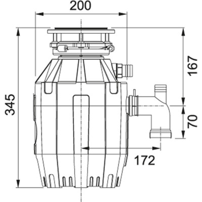 Подрібнювач харчових відходів FRANKE Turbo Elite TE-50 (134.0535.229)