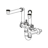 Сифон FRANKE для двухчашевой мойки (112.0624.484)