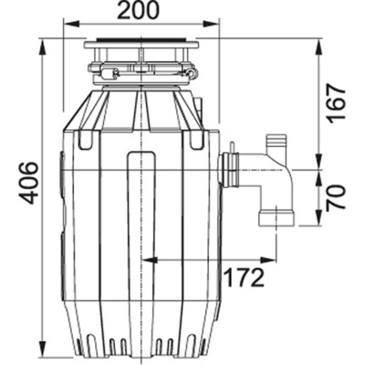 Подрібнювач харчових відходів FRANKE Turbo Elite TE-125 (134.0535.242)