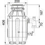 Подрібнювач харчових відходів FRANKE Turbo Elite TE-125 (134.0535.242)