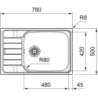 Кухонна мийка FRANKE Spark SKL 611-78 XL (101.0716.716)
