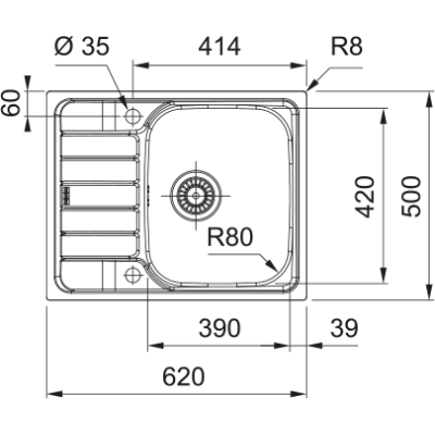 Кухонна мийка FRANKE Spark SKL 611-62 (101.0716.714)