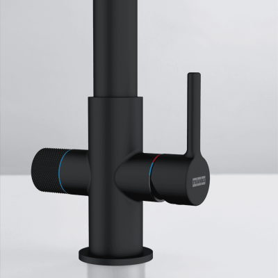 Змишувач FRANKE Lina L Clear Water, Чорний матовый (120.0730.802)