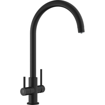 Змеишувач FRANKE Lina Clear Water, Чорний матовый с фильтром для воды (160.0702.681)