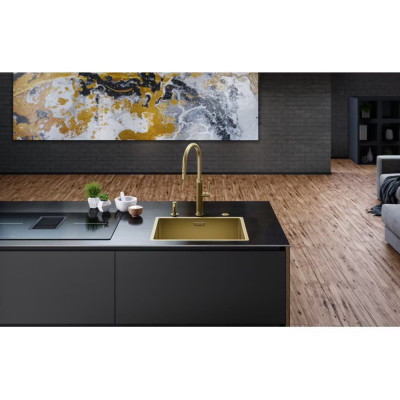 Змишувач FRANKE Mythos Masterpiece выдвижной ящик, золото (115.0711.558)