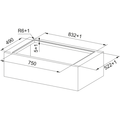 Плита с интегрированной висячей FRANKE Maris 2Gether FMA 8372 4RC R HI + фильтр (340.0731.879)