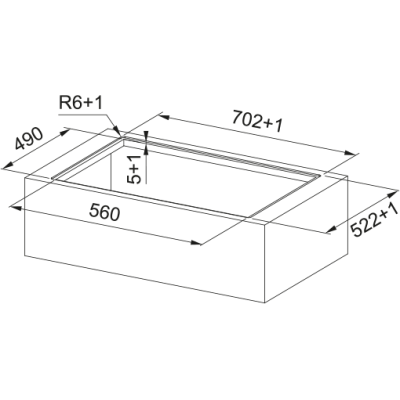 Плита с интегрированной висячей FRANKE Smart 2Gether FSM 7072 4RC HI (340.0731.892)