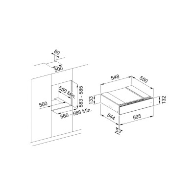 Шухляда с аксессуарами для винного холодильника FRANKE FMY 14 WCRD XS (131.0691.006)