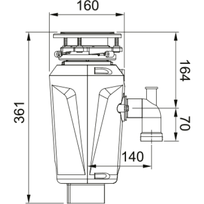 Подрібнювач харчових відходів FRANKE SLIM 50 (134.0715.098)