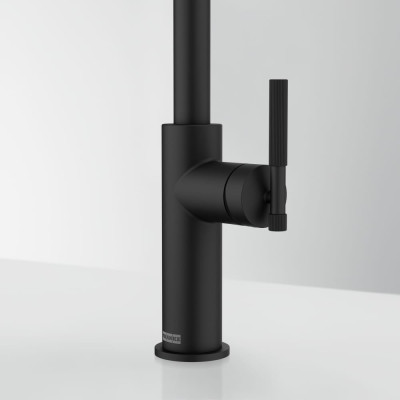 Змеишувач FRANKE Maris Stripes Semi Pro, гнучный вилив, Чорний матовий (115.0747.678)