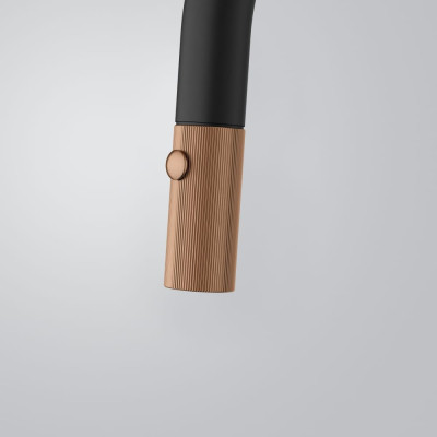 Змішувач FRANKE Maris Stripes J, поворотный витяжний, Bi-Matte Black/Copper (115.0747.674)