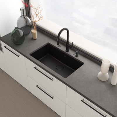 Змеишувач FRANKE Марис Страйпс J, поворотный витяжний, Чорний матовый (115.0747.672)