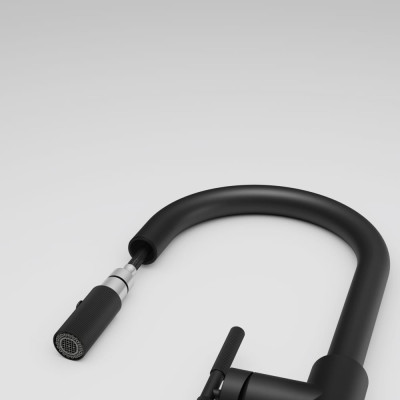 Змеишувач FRANKE Марис Страйпс J, поворотный витяжний, Чорний матовый (115.0747.672)