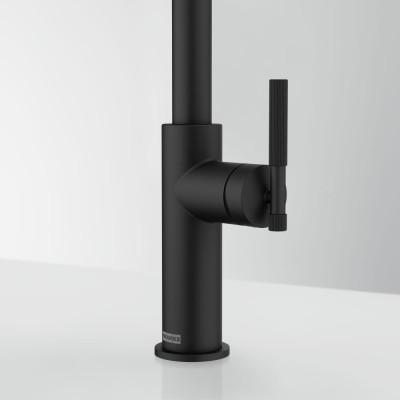 Змеишувач FRANKE Maris Stripes U, поворотный витяжний, черный матовый (115.0747.675)