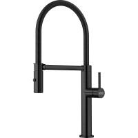 Змеишувач FRANKE Pescara Semi Pro PVD, гнучный вилив, Промышленный черный (115.0741.721)