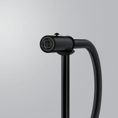 Змеишувач FRANKE Pescara Semi Pro PVD, гнучный вилив, Промышленный черный (115.0741.721)