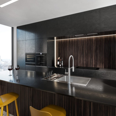 Змеишувач FRANKE Pescara Semi Pro PVD, гнучий вилив, Нержавеющая сталь (115.0741.700)