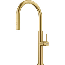 Змішувач FRANKE Pescara J PVD, поворотный витяжний, Золотий (115.0741.697)