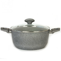 Каструля з кришкою TVS Mineralia Induction 24 см, 4,5 л BS480242910001C