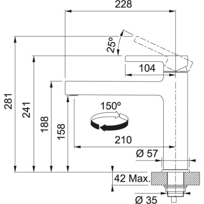 Смеситель FRANKE Centro
