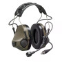 Активні тактичні навушники 3M PELTOR ComTac VIII (MT14H418A-86 GN), вертикальні з 1 аудіовиходом 4 контакт NATO та мікрофоном