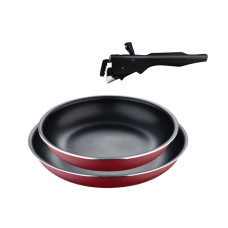 Набор сковородок со съемной ручкой Bergner Click&cook, 22/26 см (BG-31605-RD)